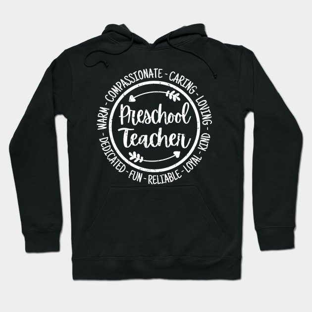 Preschool Teacher Vintage Hoodie by HeroGifts